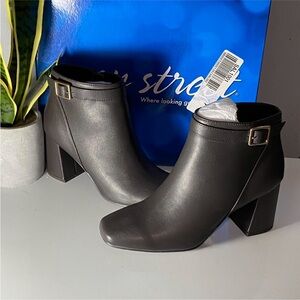 Gray Ankle Boots